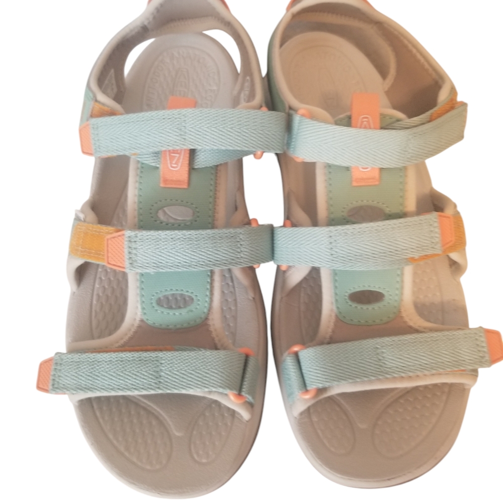 Sandals in Mint and Peach ASTORIA BY KEEN